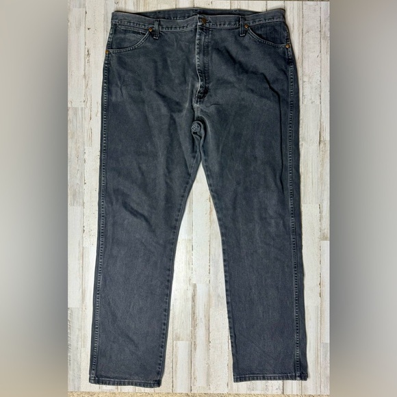 WRANGLER Jeans Men's 42x34 Black Cowboy Western Outdoors 13MW2WK - Picture 2 of 10